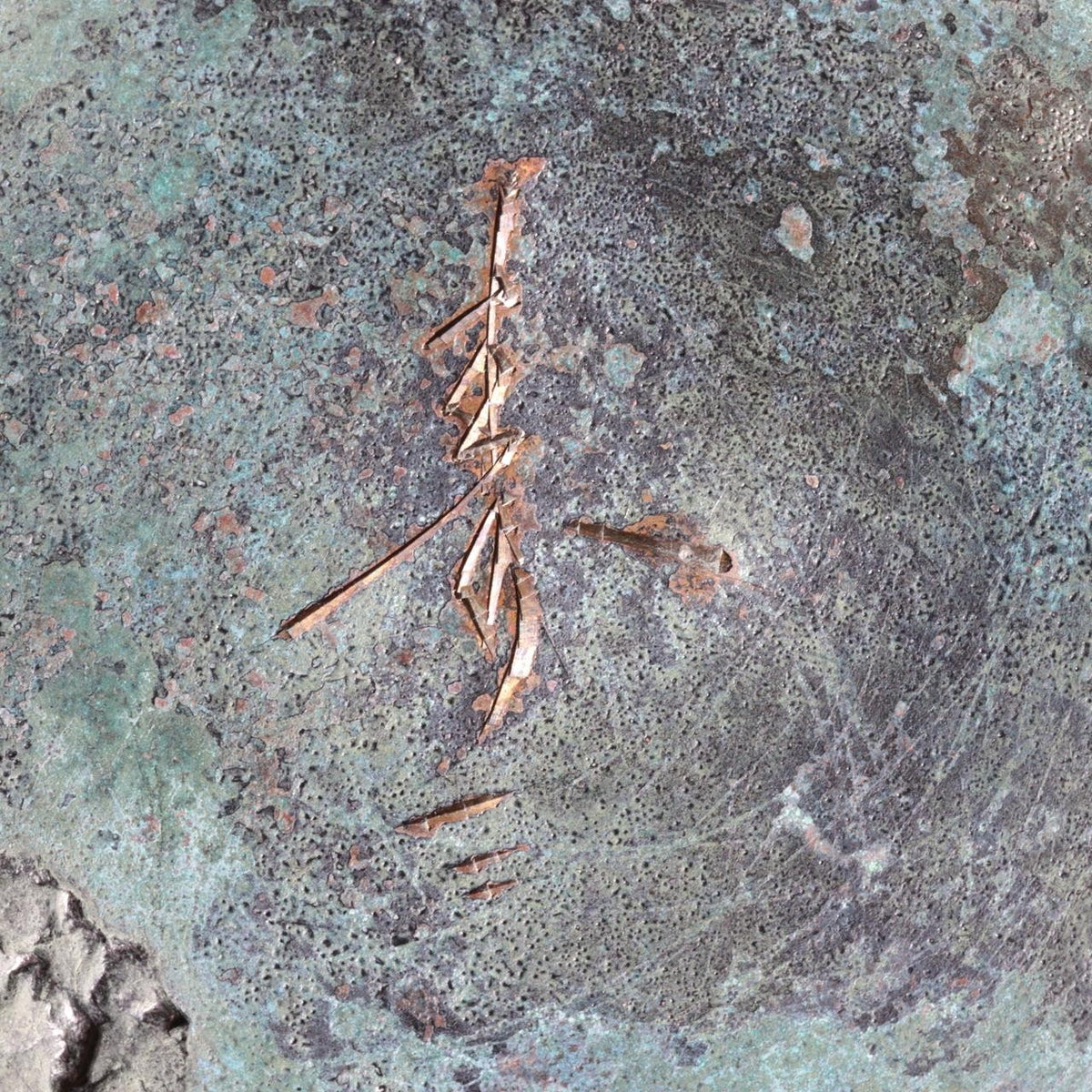 Vintage Japanese Copper Flower Vase Unique Shape Suibyo Water Jug4