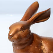 Japanese Vintage Cast Bronze Rabbit Figurine Okimono Signed Hare Statue BOSa450