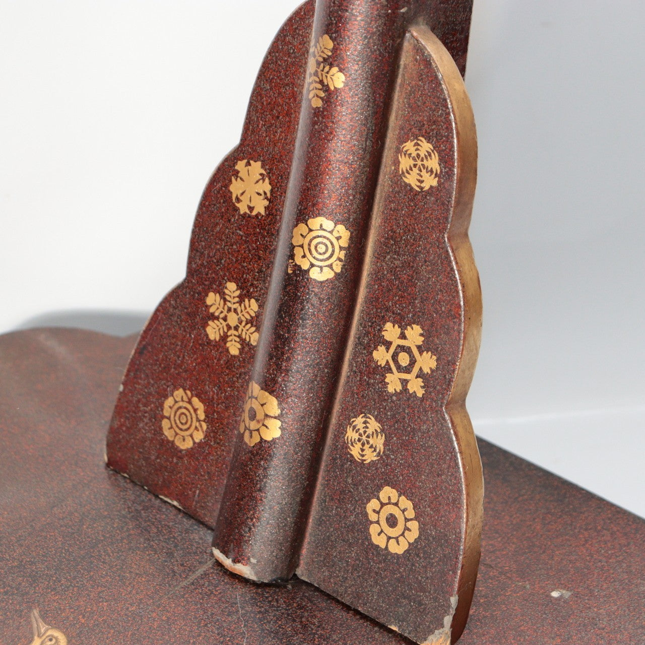 Vintage Japanese Sword Stand Katana Kake Makie Lacquer Phoenix Motif19