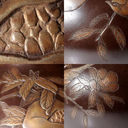 Japanese Bronze Vase by Yoshino Takeji & Takano Shizan Pomegranate Bird Design8