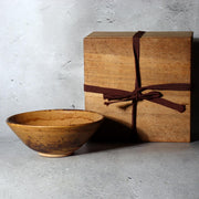 Vintage Japanese Iraho Tea Bowl Chawan  Modern Artisan Signed  Earthy Coarse16