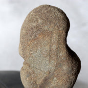 Japanese Hokkaido Daruma Suiseki Viewing Stone with Wooden Daiza Base7