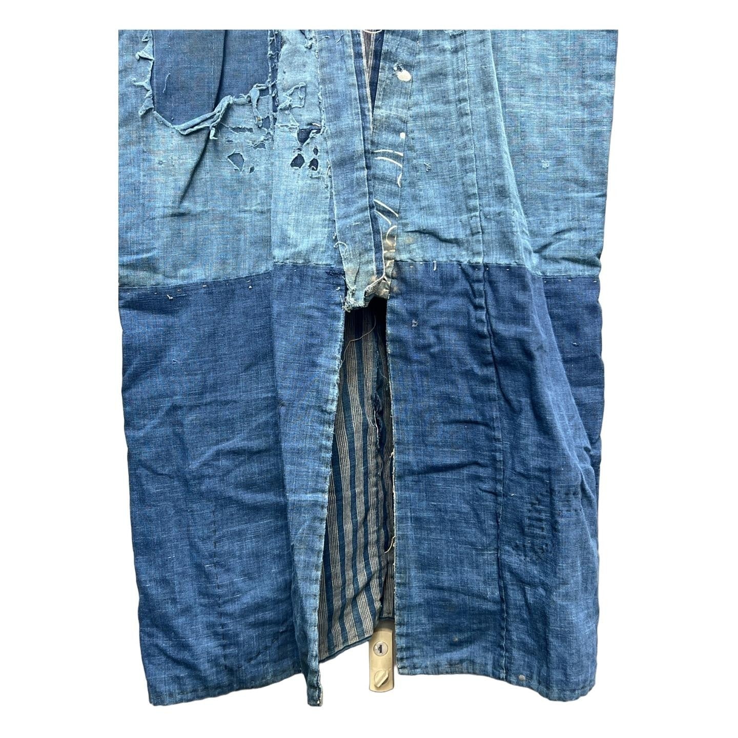 Antique Japanese Indigo Boro Noragi Jacket Patchwork Early Meiji BRKW1733