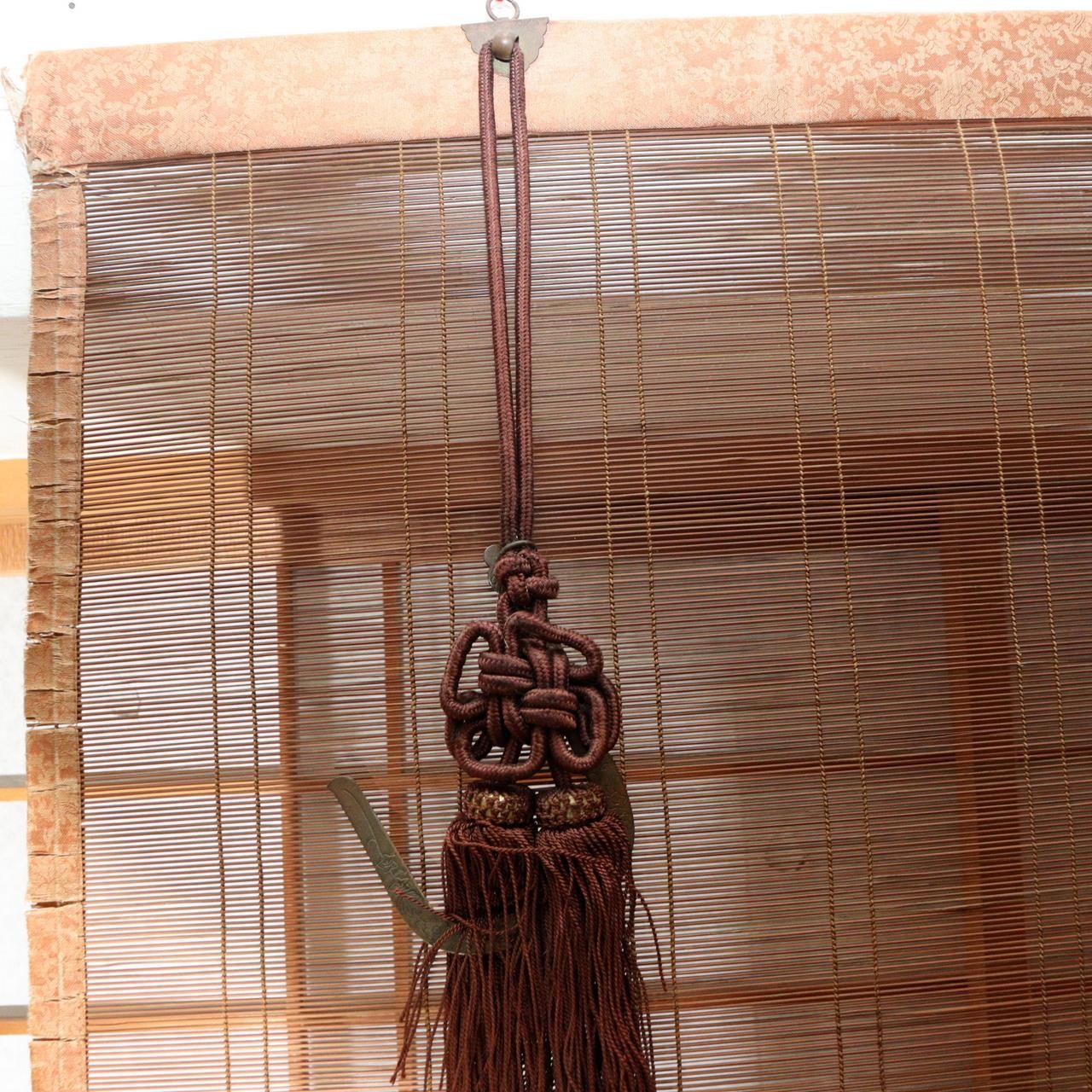 Single Vintage Japanese Bamboo Blind Sudare 168cm x 87cm Screen VG4208