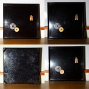 Set of 5 Japanese Lacquer Trays Ancient Coin Motif 35cm Urushibon WO57910