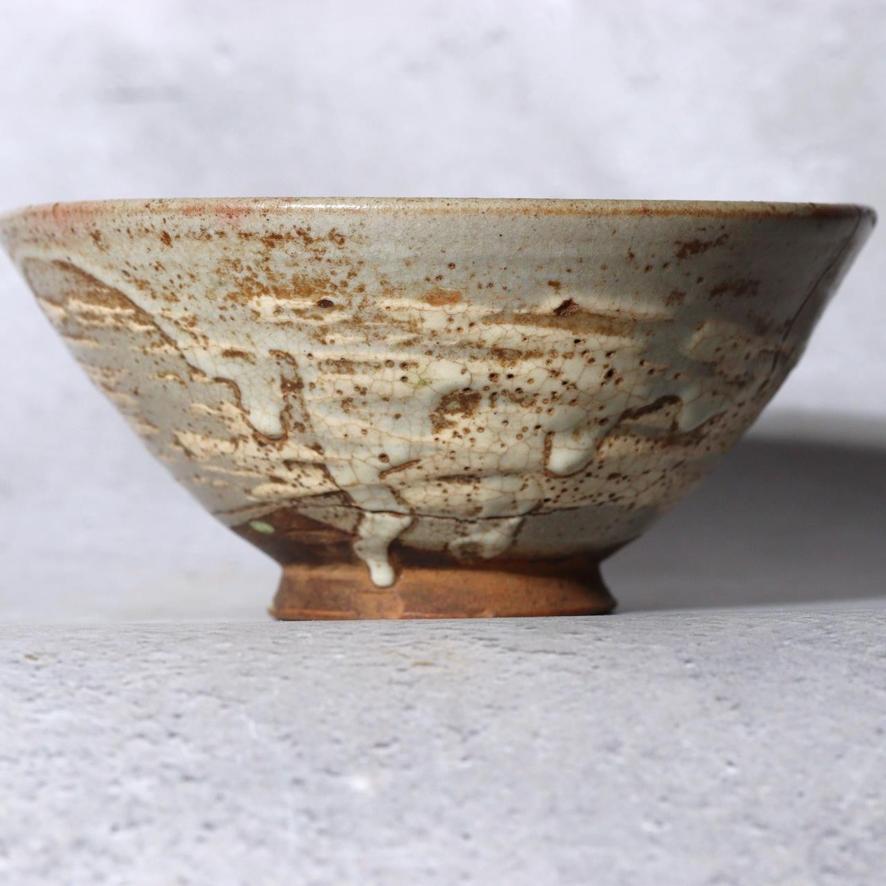 Antique Joseon Dynasty HakeMishima Natsuchawan Summer Tea Bowl  Original Box14