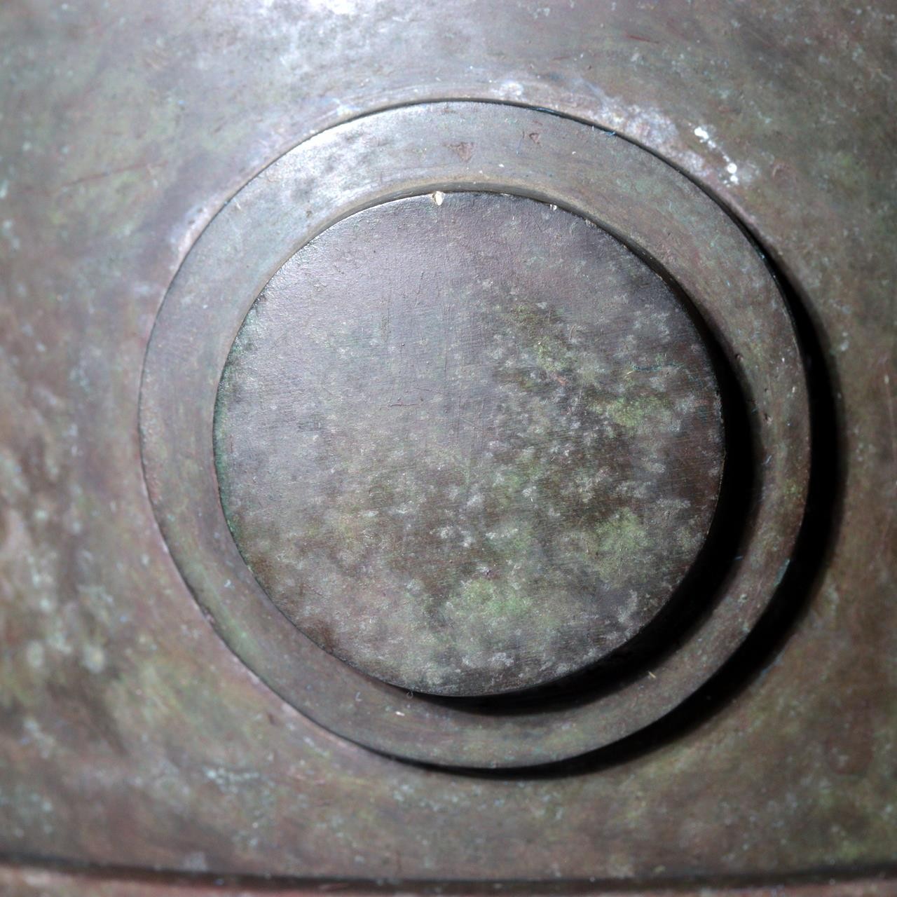 Vintage Japanese Bronze Vase NKK Commemorative 1957 Showa 32 Patina BV78011