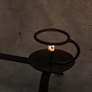Masterpiece Hand-Forged Iron Candlestick Izumo Swordsmith Hiromitsu Signed Japan21