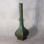 Japanese Bronze Flower Vase Ichinose Soushin Tea Ceremony Ikebana Kodo Box BV7123