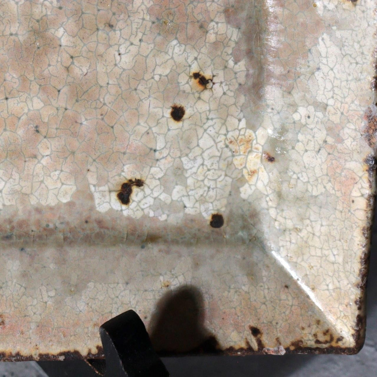 Contemporary Japanese Pottery Rectangular Plate Atsushi Ogata Hakeme Kohiki12