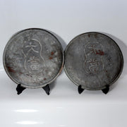 Vintage Japanese Tinplate Fukubiki Lottery Trays "Ooatari" (Jackpot) Set of 22