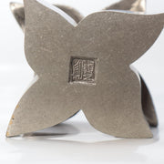 Vintage Japanese Hakudo White Bronze Kogo Incense Box Hasuda Shugoro Dogwood8