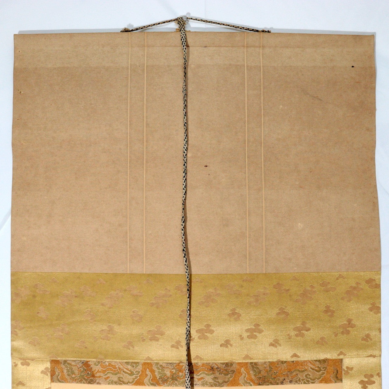 Japanese Hand-painted Silk Hanging Scroll Kakejiku Kannon Dragon Fukai17