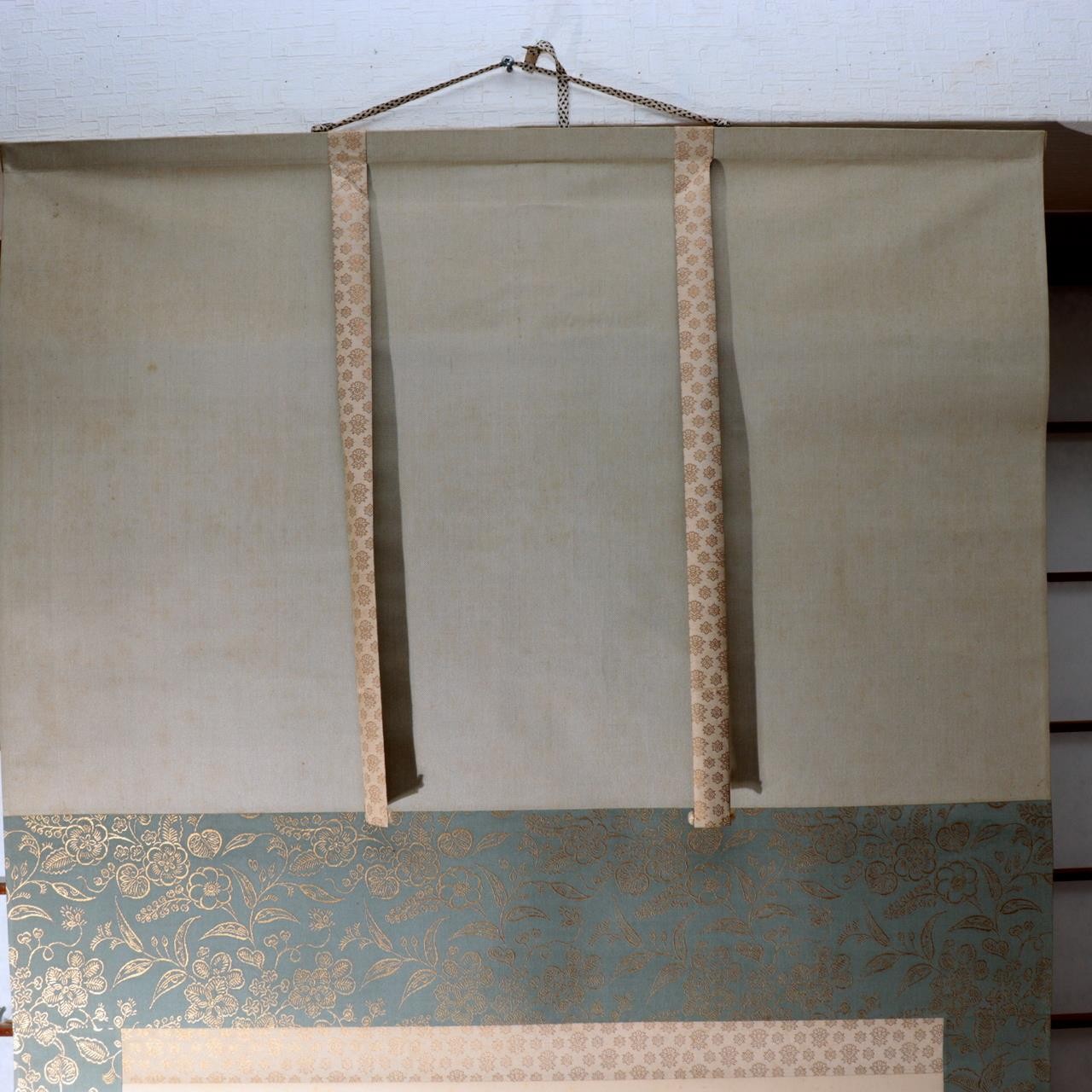 Japanese Silk Hanging Scroll Painting Ayu Sweetfish Seiko Tanoguchi Tomobako10