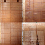 Japanese Vintage Woven Bamboo Ozashiki Sudare Misu Blinds Pair Set VG42411
