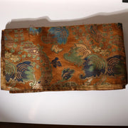 Antique Japanese Buddhist Kinran Brocade Temple Banner Dynamic Dragon Motif15