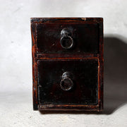 Antique Japanese Lacquer Drawer Box - Natural Urushi Bakumatsu Meiji Era WO5826