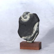 Japanese Pattern Stone Suiseki Buddha Figure Natural Zen Art Possibly Sugata0
