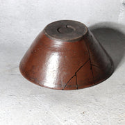 Late Edo Seto Ware Tetsuyu Iron Glaze Chawan Tea Bowl Kintsugi PCP31116