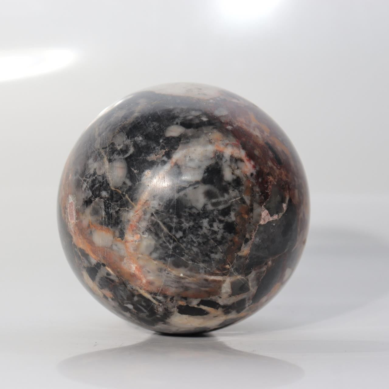 Antique Japanese Kinshozan Sarasa Stone Viewing Spheres Meiji 7 (1874) SS23511