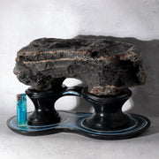Japanese Suiseki Viewing Stone Ryugumon Sanpo seki Yamagata ishi Bonsai SS442