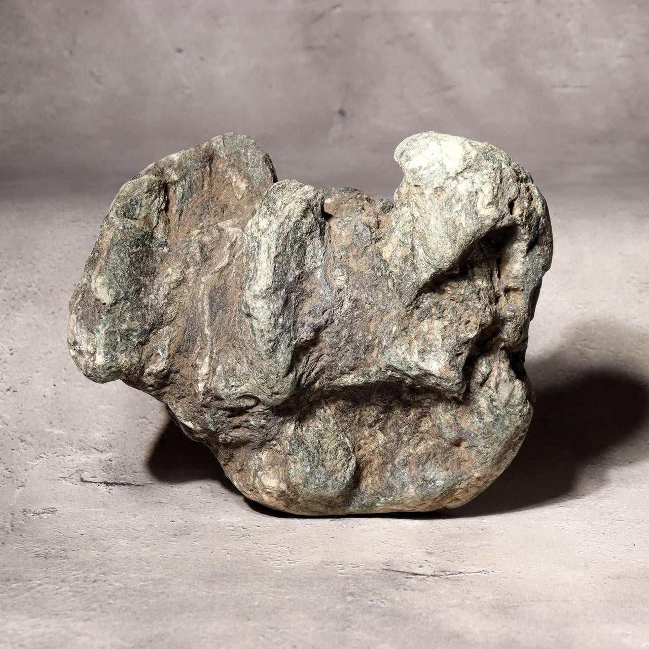 Japanese Suiseki Viewing Stone Green Sanba Chlorite Mountain Landscape 4.2kg2
