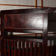 Antique Japanese Wooden Screen Tsuitate Byobu Folding Lattice Partition WO5045