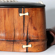 Antique Japanese Meiji Bamboo Kiseru Pipe Case Tobacco Container Chigiri Repair2
