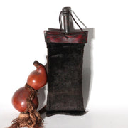 Antique Japanese Edo Matchlock Powder Flask with Gourd Hinawaju Accessory WO6740