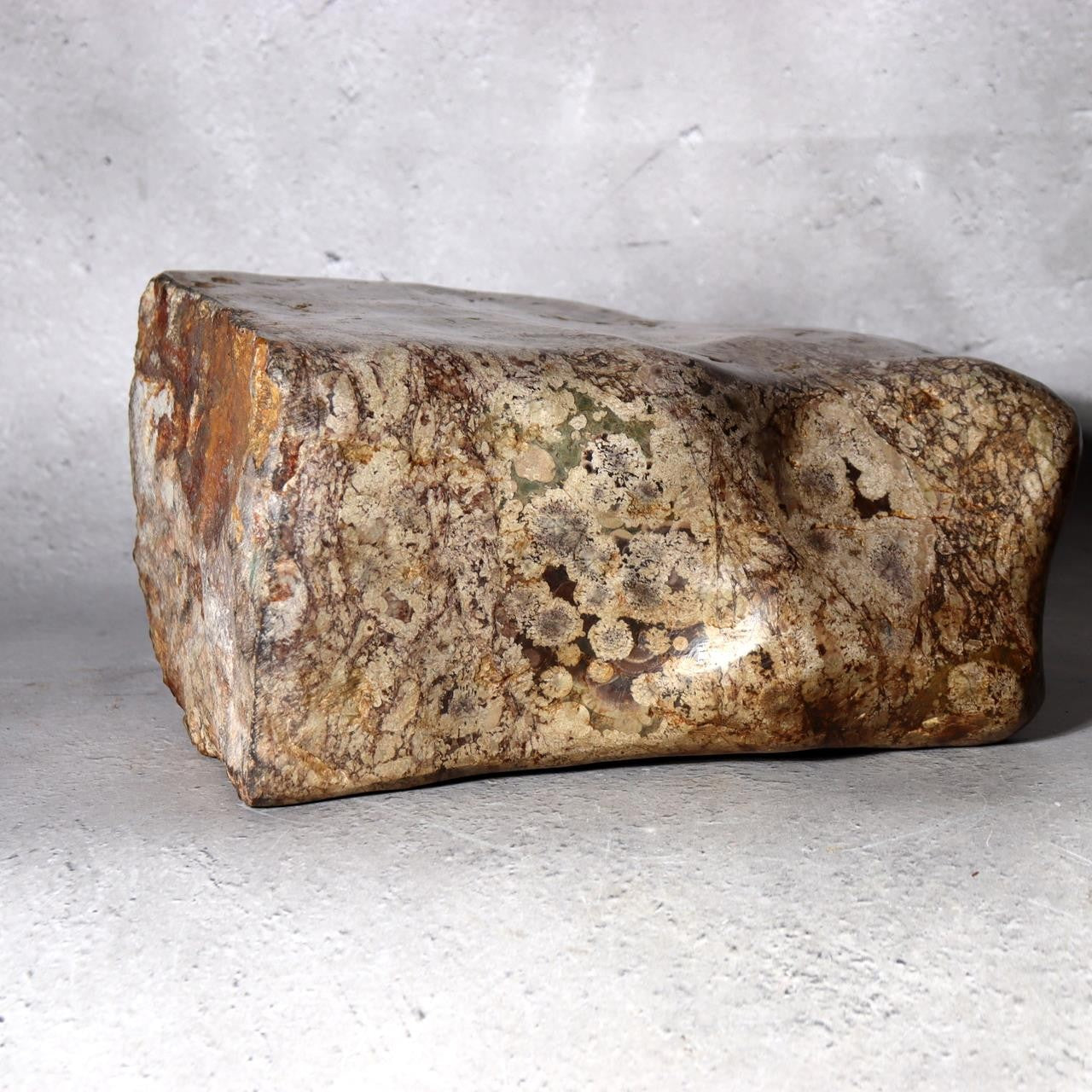 Japanese Suiseki Plum Blossom Stone Premium Baikaseki Viewing Stone Custom Wood12