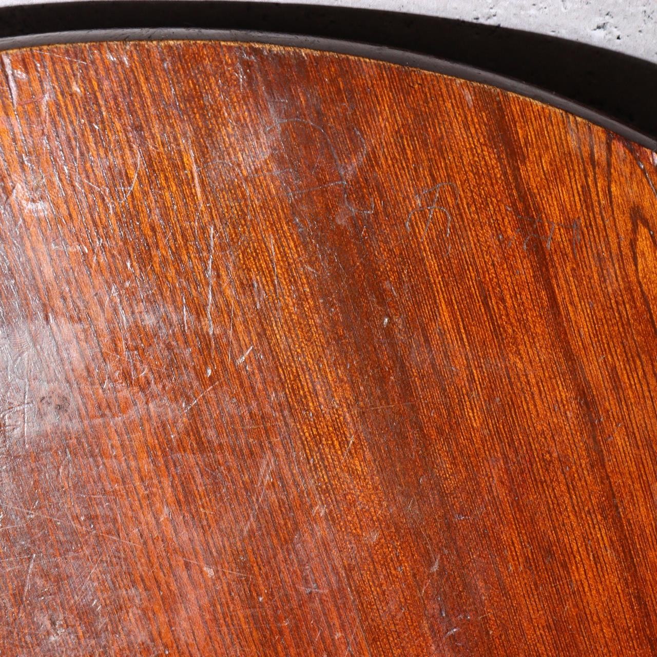 Authentic Vintage Japanese Wooden Chabudai - Folding Zen Tea Table 42cm Diameter6