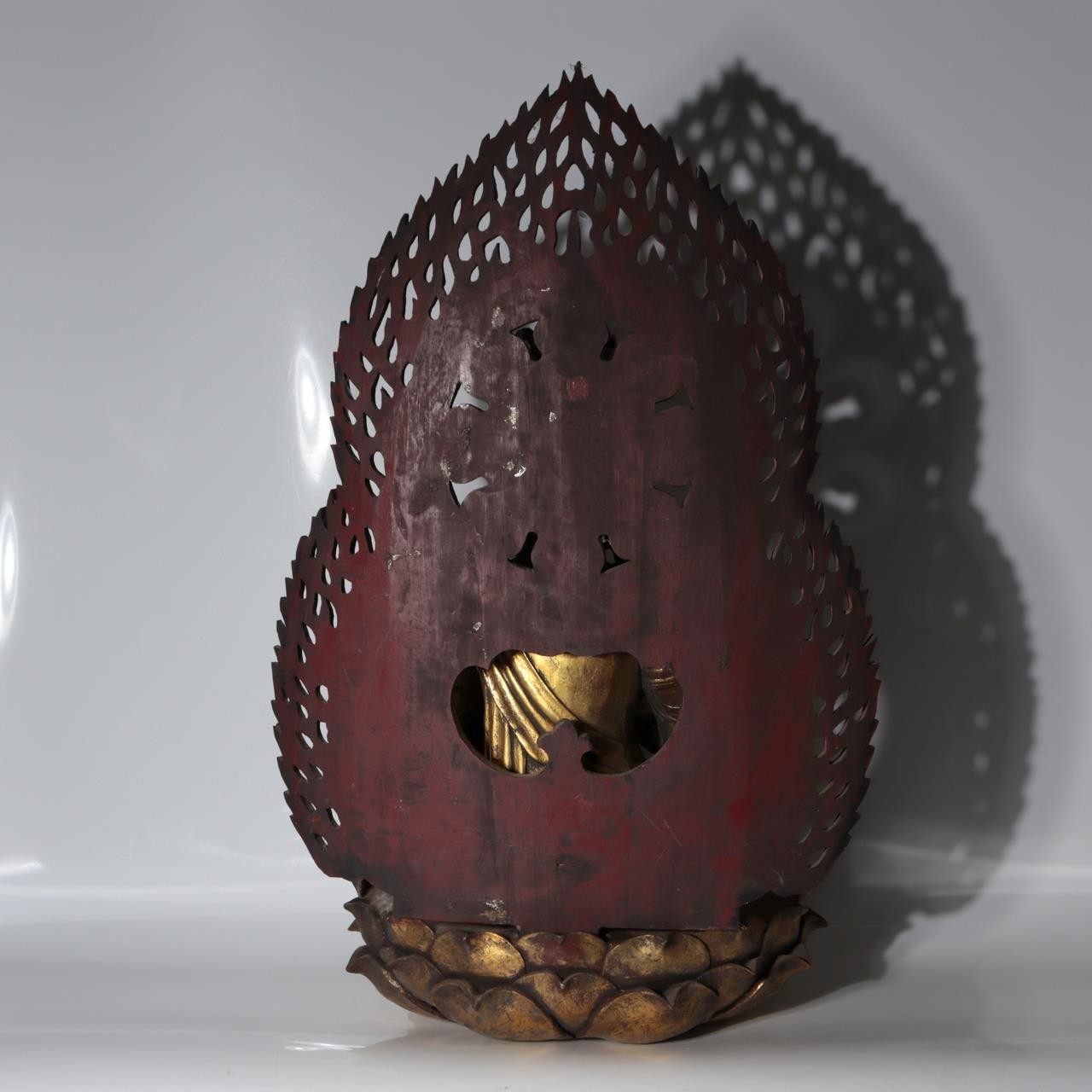 Antique / Vintage Japanese Wooden Dainichi Nyorai Buddha Statue Circa 1900-1940s5