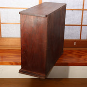 Japanese Antique Cabinet Kotansu Kurogaki Black Persimmon Keyaki Wood Shelf7