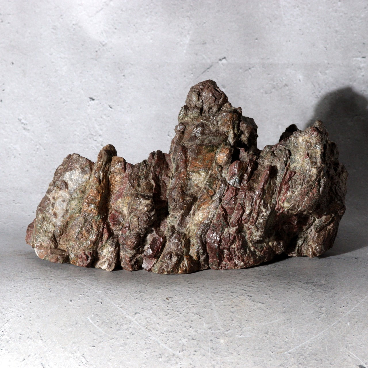 Japanese Natural Suiseki Viewing Stone Mountain Landscape Bonsai Tenpai SS452