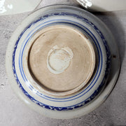 Antique Japanese Imari Transferware Set Rabbit Wave Bowl & Two Rooster Dishes6