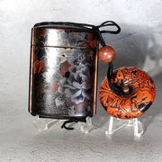 Antique Late Edo Maki-e Inro with Manju Netsuke and Ojime – BOSa750
