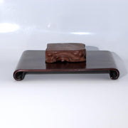 Japanese Vintage Wooden Suiseki Display Stand Base Karaki Wood Root Set of 21
