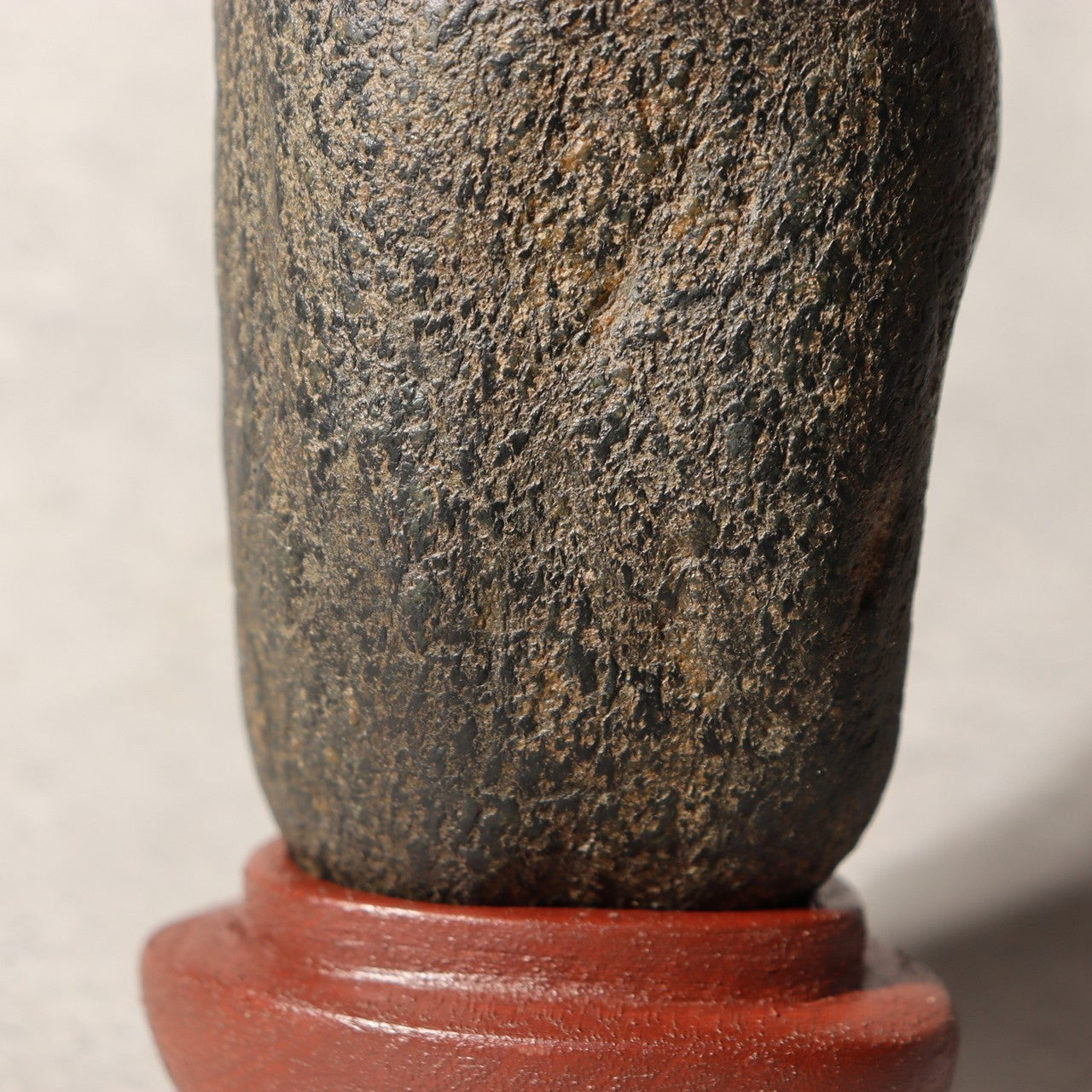 Japanese Suiseki Viewing Stone Genkai Jizo Buddha Figure 1976 Signed Daiza SS22312