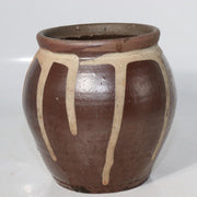 Japanese Antique Tanba ware Jar Vase Pottery PV1454