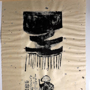 Iwao Akiyama Original Woodblock Print Santoka Haiku 1974 Signed 158/200 Japanese10