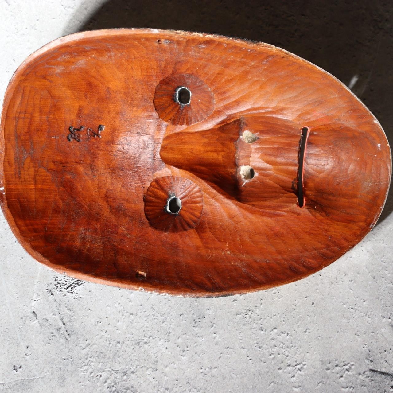 Masterfully Carved Japanese Noh Mask "Shakumi" by Kojitsu - Middle-Aged Woman7