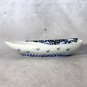 Antique Japanese Hirado Ware Porcelain Dish - Sometsuke Bakumatsu 17cm IP13512