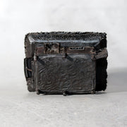 Japanese Cast Bronze Thatched House Incense Burner Koro Kensai II Tomobako9