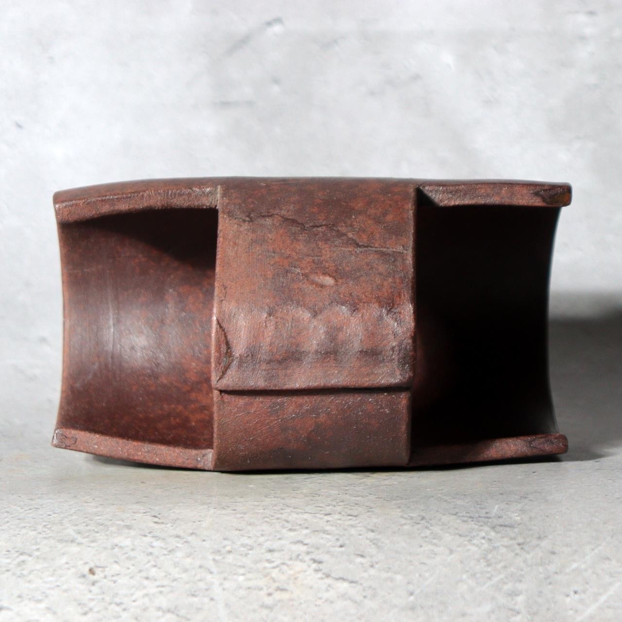 Vintage Kyoto Shinroku Kiln Yakishime Pottery Modern Vase PV3205