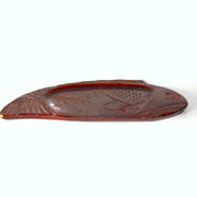 Japanese Vintage Wood Carved Sea Bream Tray Tai Akayu Onsen Souvenir 36cm7