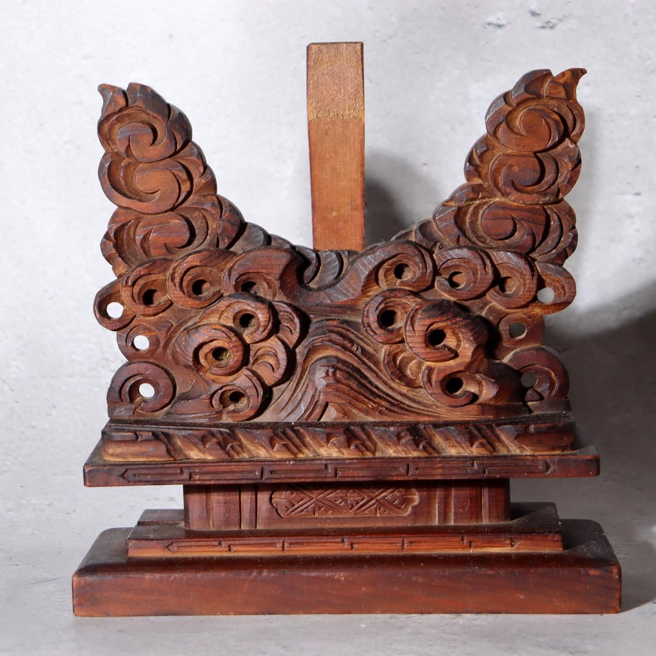 Antique Japanese Shinto Sacred Mirror Shinkyo Meiji Era Temple Altar Accessory2