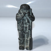 Vintage Japanese Cast Bronze Snow Country Folk Figure Ornament Patina BOSa460