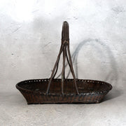 Vintage Japanese Copper Woven Bamboo Style Basket Sweets Container5