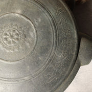 Japanese Antique Bronze Gong Waniguchi Temple Shrine Bell Meiji Era 22cm BOS99814