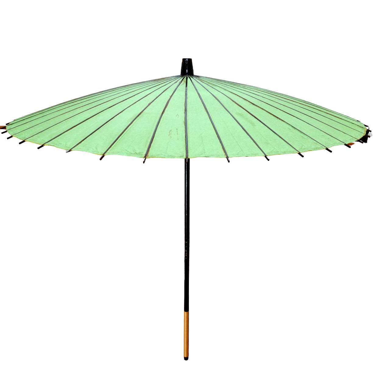 Japanese Wagasa Bamboo Umbrella Green Geisha Maiko Dance Prop Detachable WO5092